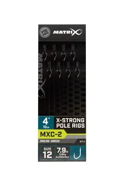 Matrix MXC-2 X-STRONG POLE RIGS 4" - 10cm 13 Matrix MXC-2 X-STRONG POLE RIGS 4" - 10cm -Hengels Verkoop matrix mxc2 x strong pole rigs 4inch 10cm haak 12 min