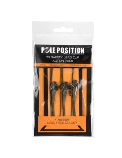 Pole Position CS Safety Lead Clip Action Pack 65lb
