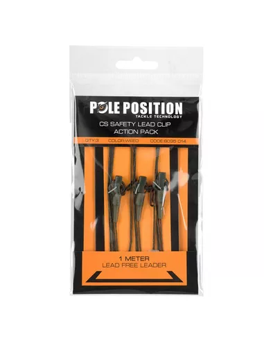 Pole Position CS Safety Lead Clip Action Pack 65lb 1 Pole Position CS Safety Lead Clip Action Pack 65lb